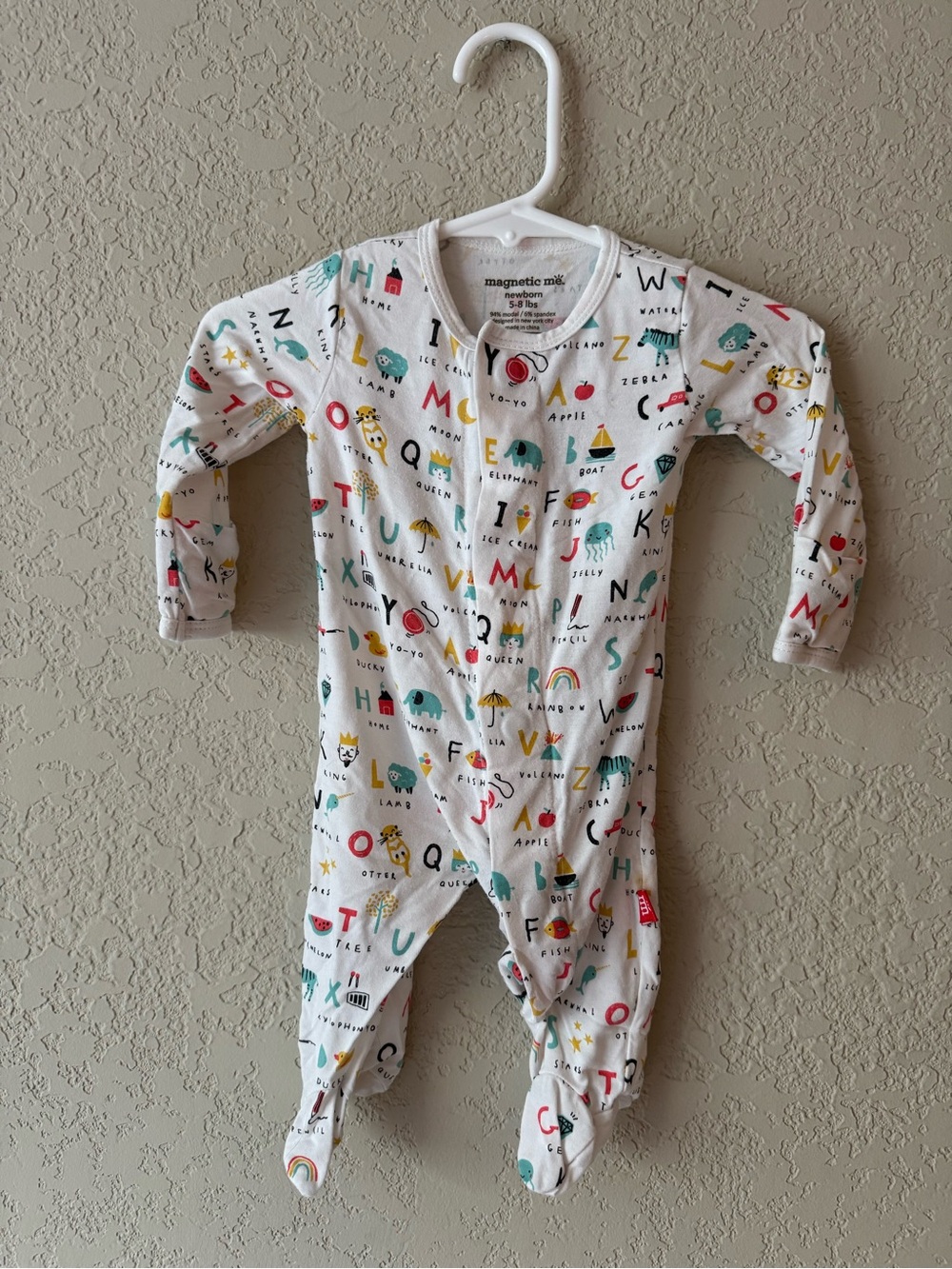 Magnetic Me Alphabet Unisex Footie